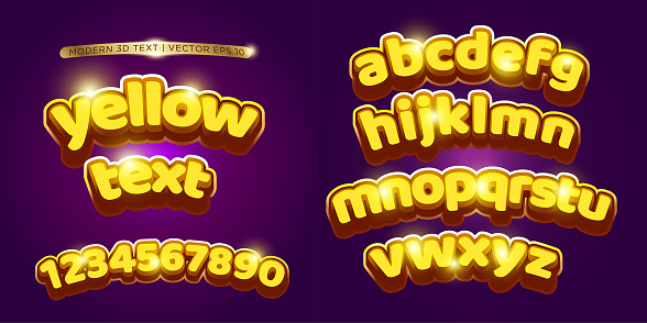 Ilustración de 3d Amarillo Dibujos Animados Conjunto De Letras y más Vectores Libres de Derechos de Tridimensional - Tridimensional, Letra de imprenta, Texto - iStock Ilustración de 3d Amarillo Dibujos Animados Conjunto De Letras y más Vectores Libres de Derechos de Tridimensional - Tridimensional, Letra de imprenta, Texto - iStock