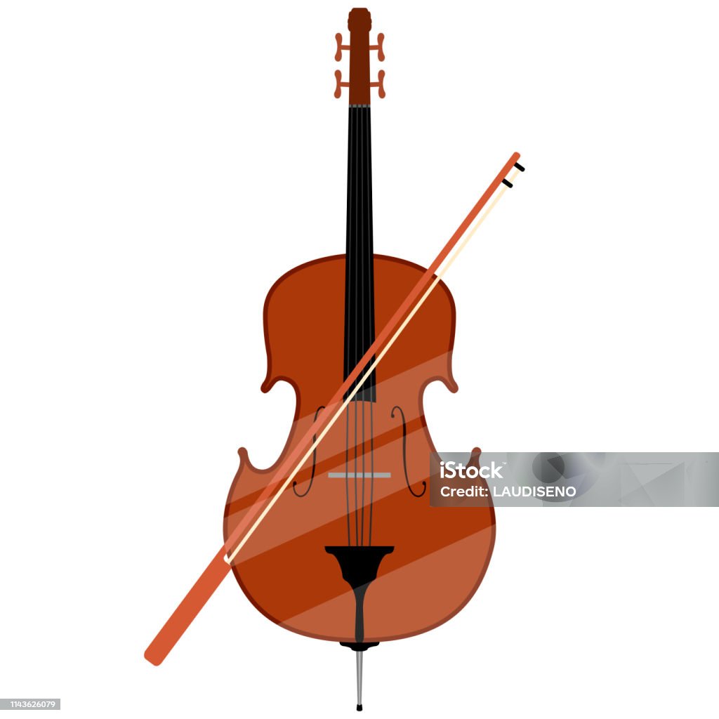 Isolated double bass image Isolated double bass image. Musical instrument. Vector illustration design Bass - Fish stock vector