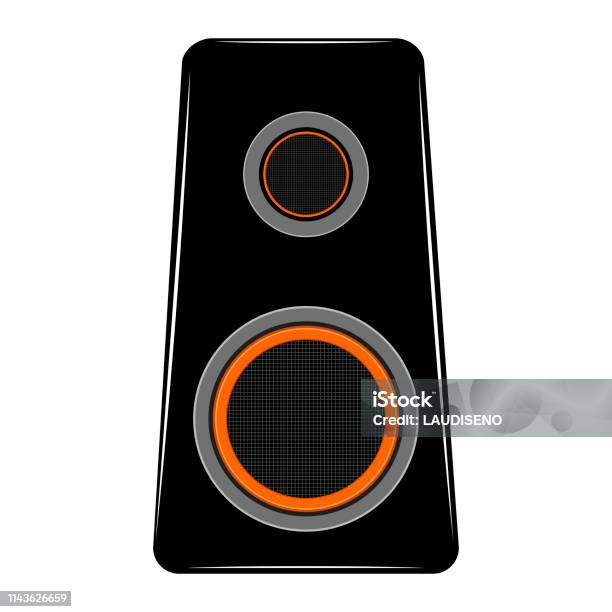 Isolated Speaker Box Image Stock Illustration - Download Image Now - Amplifier, Authority, Bass - Fish