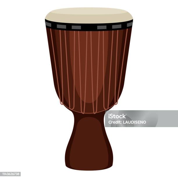 Isolated Djembe Drum Image Stock Illustration - Download Image Now - Acoustic Guitar, Art, Balalaika