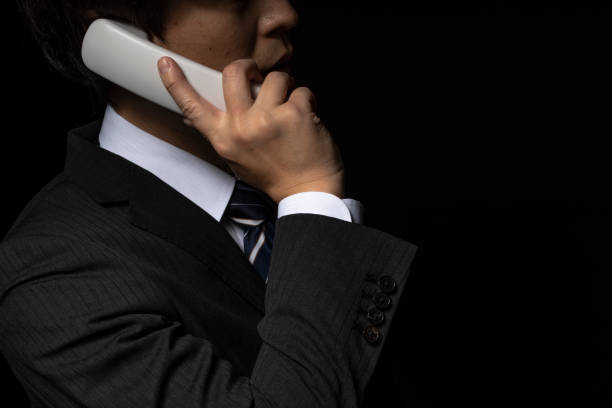 Men talking on the phone