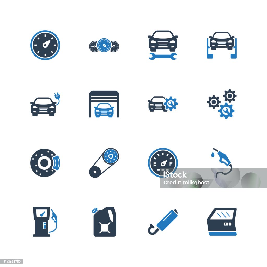 Auto Services Icons Auto Services Icons - Set 2 Auto Repair Shop stock vector