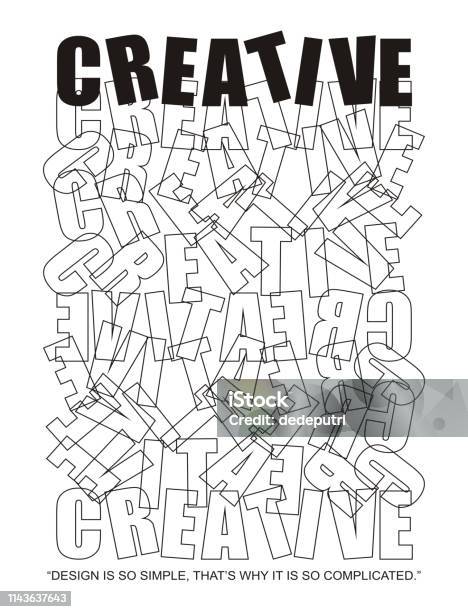 Design Vector Typography Stock Illustration - Download Image Now - Abstract, Black Color, Clothing