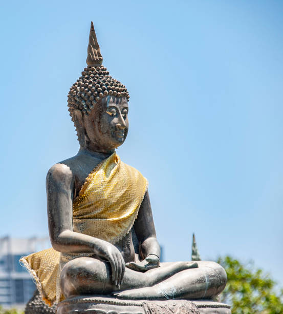 istock Sitting Buddha in the Seema Malaka temple in colombo 1143638645
