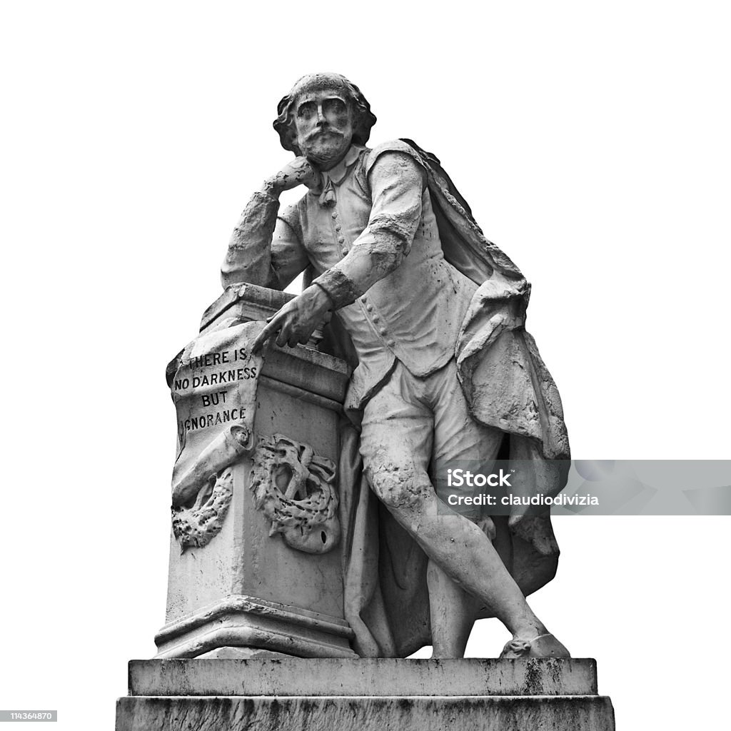Statua di Shakespeare - Foto stock royalty-free di William Shakespeare