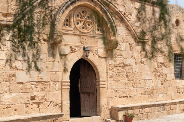 istock Entrance to the ancient church. 1143650539