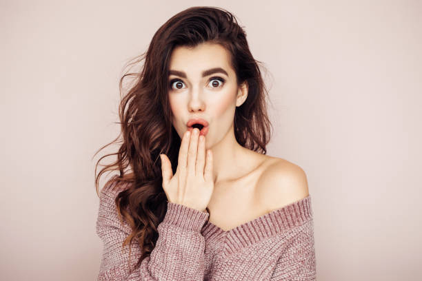 istock Beautiful woman with curly hair 1143658564