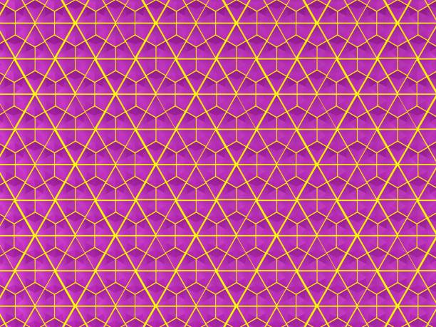istock Purple hexagon, honeycomb 1143669165