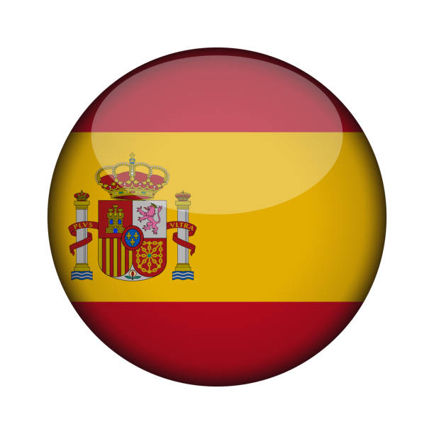 istock Flag in glossy round button of icon. emblem isolated on white background. National concept sign. Independence Day 1143669503