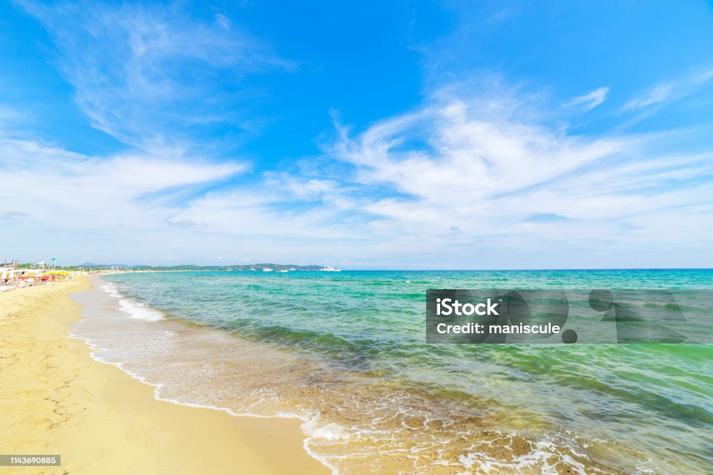 In Pampelone Beach Near Saint Tropez Cote Dazur France Stock Photo ...