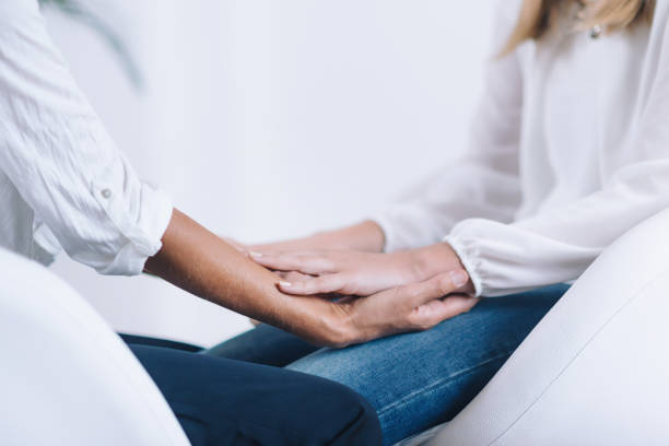 istock Female Holding Hands At Theta Healing Treatment 1143693073