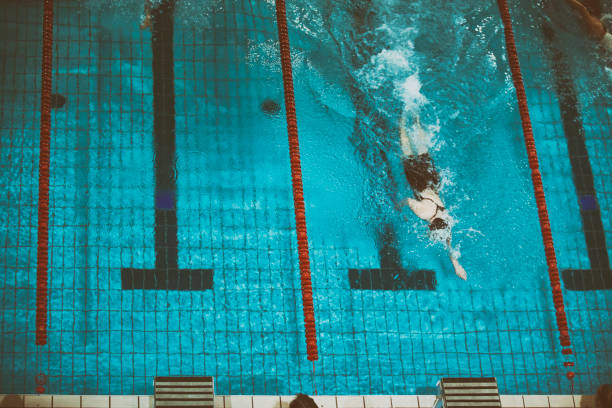 istock Swimming competition freestyle 1143693262