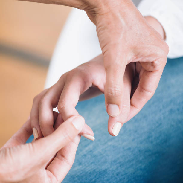 istock Female Hands At Theta Healing Treatment 1143693742