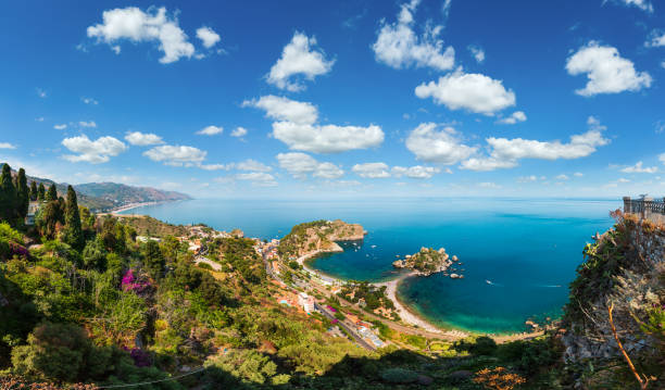 istock Taormina view from up, Sicily 1143698007