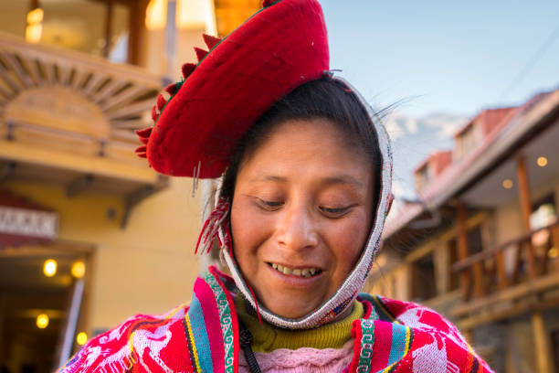 istock Peruvian women in traditional clothing 1143698280