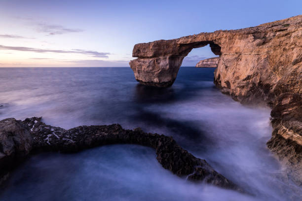 Free Stock Photo of Rock formations under a blue sky at sunset ...
