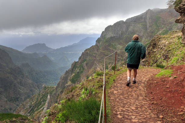istock Hiking on the trail in Madeira 1143703439