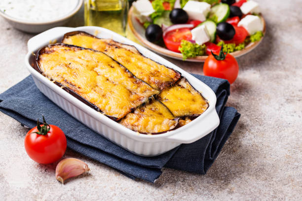 istock Traditional Greek moussaka with aubergine 1143708869