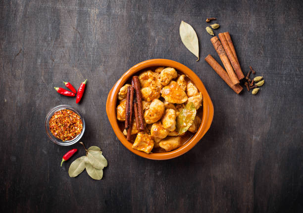 istock Chicken tikka masala. Traditional Indian dish 1143708887