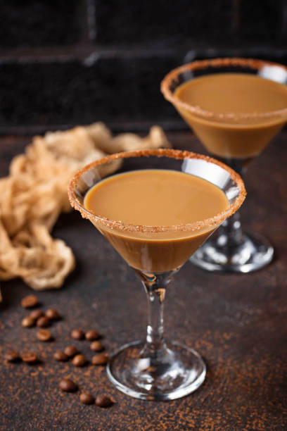 istock Chocolate martini cocktail or Irish cream liquor 1143708896