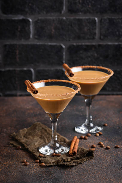 istock Chocolate martini cocktail or Irish cream liquor 1143708899