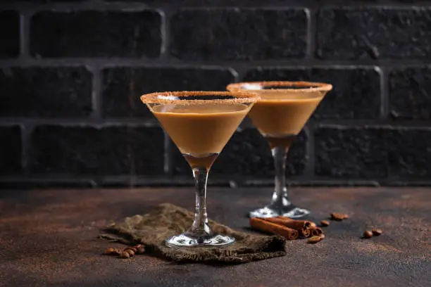 Photo of Chocolate martini cocktail or Irish cream liquor