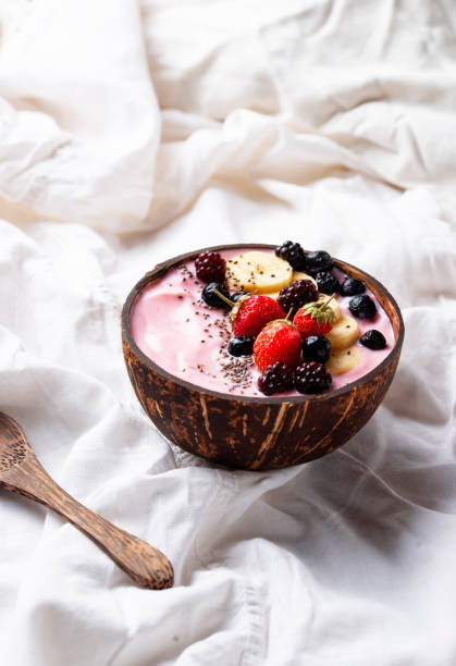 istock Dessert nice cream with acai berry 1143708979