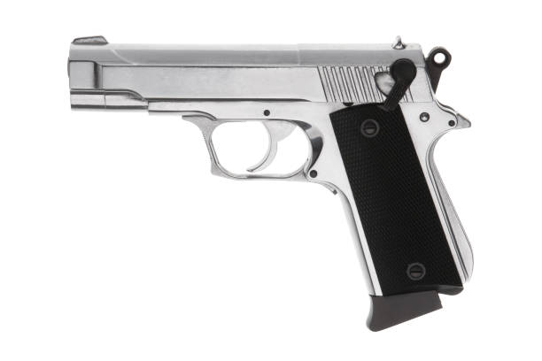 istock Pistol isolated on white background 1143711170