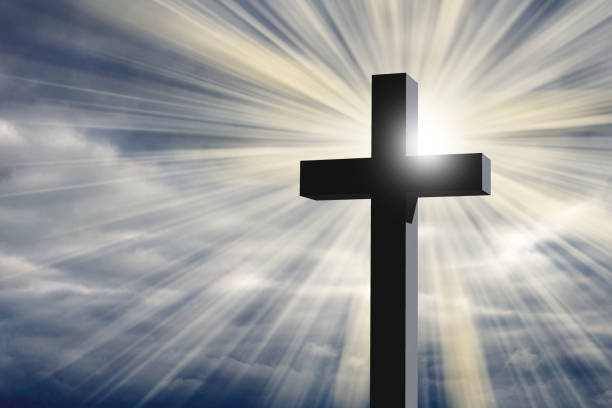 istock silhouette of a christian cross 1143717785