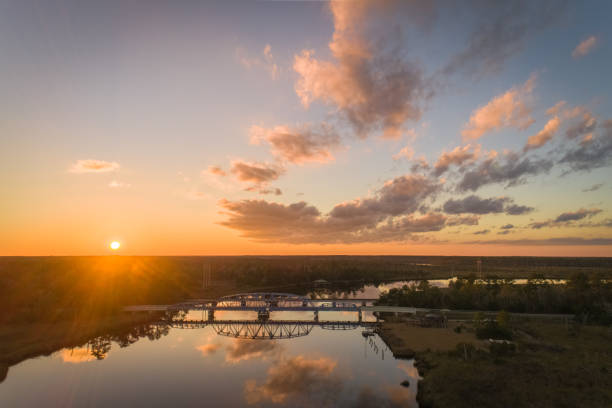 istock Sunset on the St. Marys River 1143720819