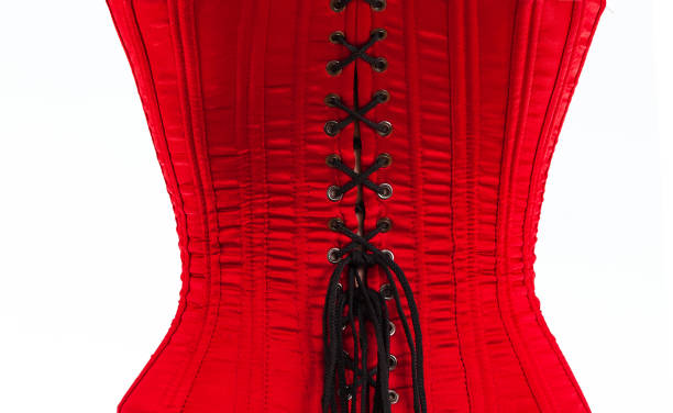beautiful red female corse - bustiers imagens e fotografias de stock