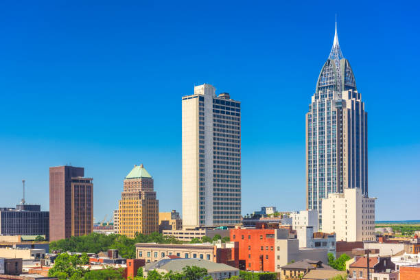 istock Mobile, Alabama, USA downtown skyline. 1143722142