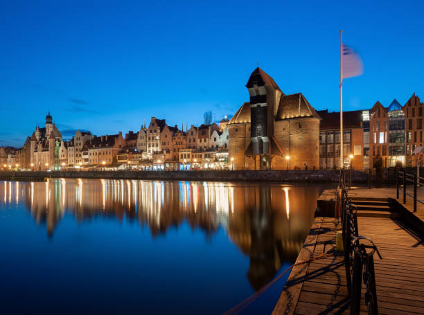 istock Old town in Gdansk at night. 1143725229