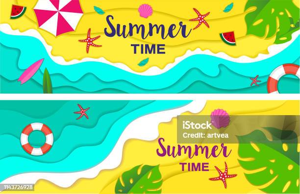 Summer Travel Holiday And Beach Icons Set Stock Illustration - Download Image Now - Bikini, Sun, Sunglasses