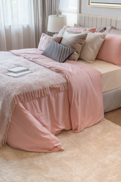 istock pink color tone beatiful bedroom 1143727095
