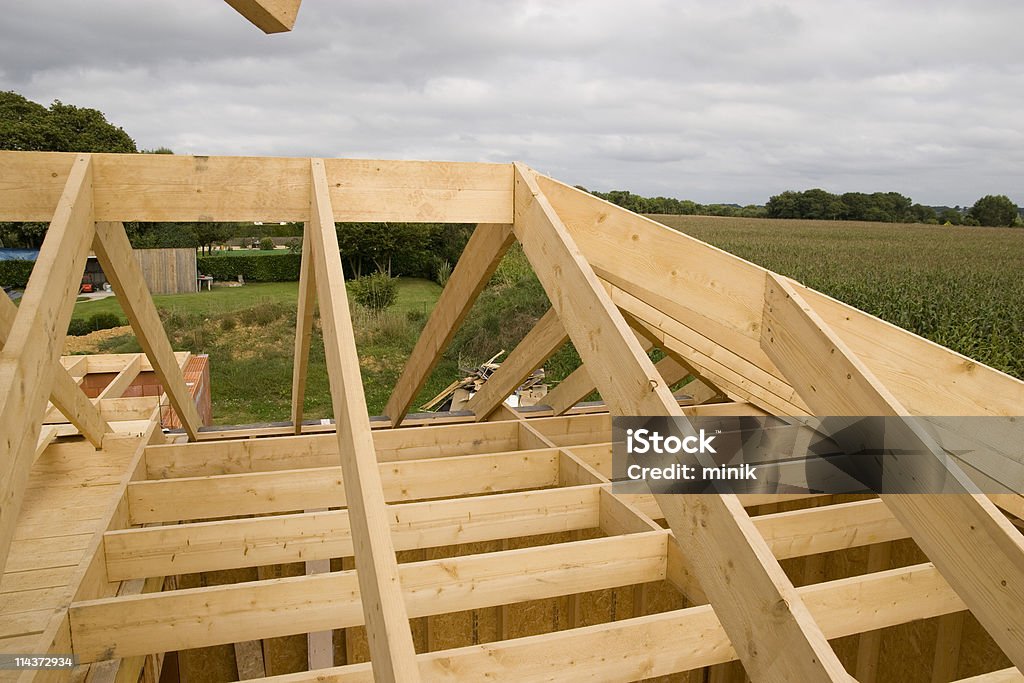Maison en bois - Photo de Bois de construction libre de droits