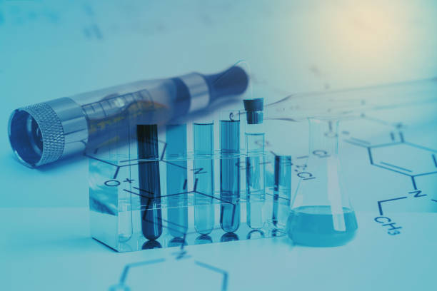 istock Test tube for biotechnology medicine research. 1143729837
