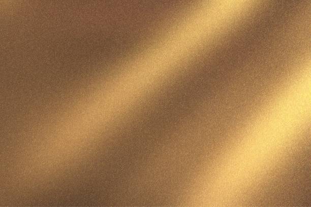istock Abstract texture background, glowing bronze corrugated metal 1143730702