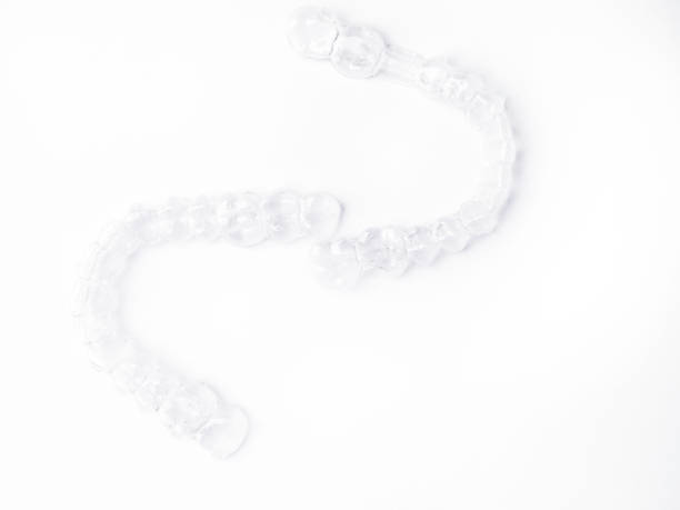 istock Inivisible braces, aligner, isolated on white copy space 1143732007