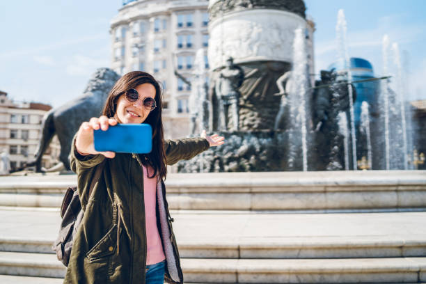 istock Selfies in Skopje, North Macedonia 1143732118