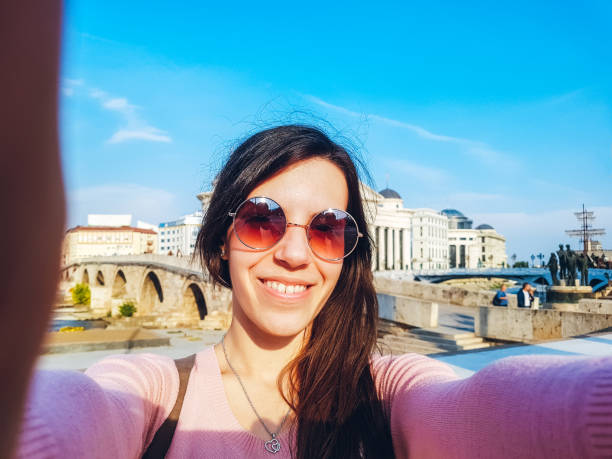 istock Selfies in Skopje, North Macedonia 1143732385