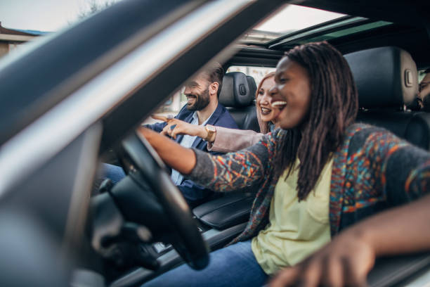 istock Friends in the car 1143732511