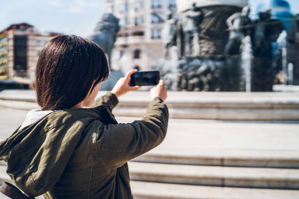 istock Photographing monuments in Skopje, North Macedonia 1143733072