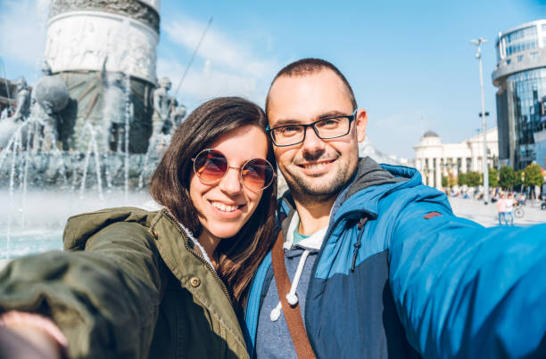 Selfies in Skopje, North Macedonia
