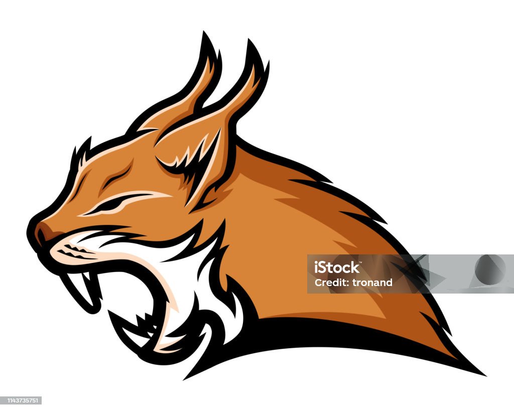 Lynx signo mascota. - arte vectorial de Mascota famosa libre de derechos