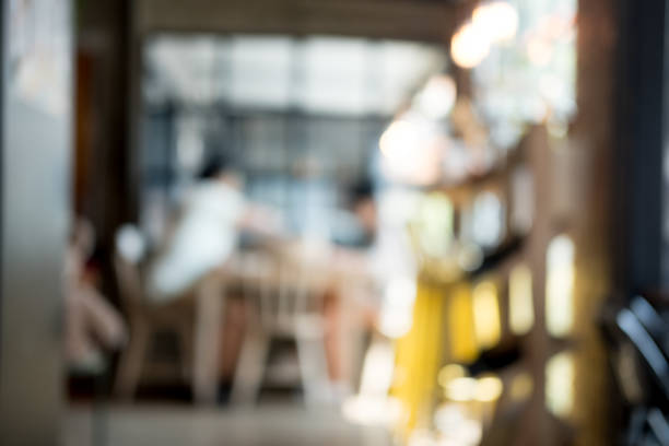 istock Abstract blur and defocused coffee cafe shop or modern cafeteria concept. 1143740295