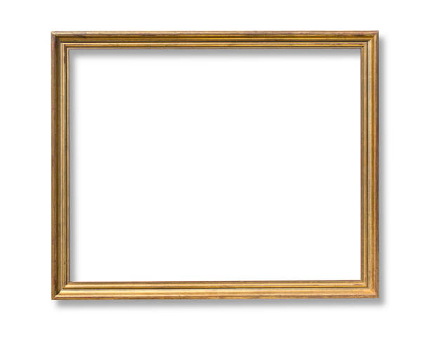 istock Wooden frame for paintings or photographs.on white 1143744947