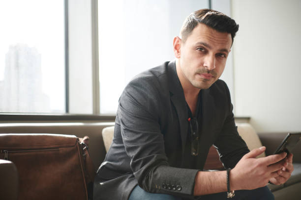 istock Mature business man in the hotel lobby 1143745007