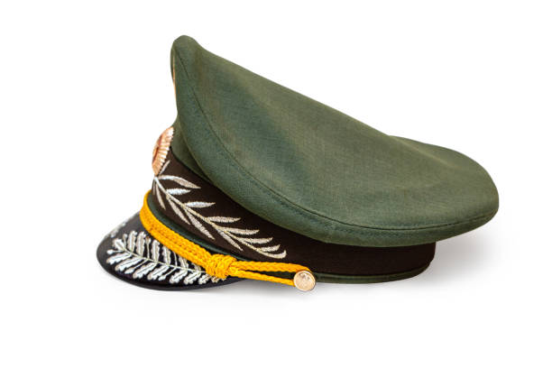 istock The Russian generals cap on a white 1143745028
