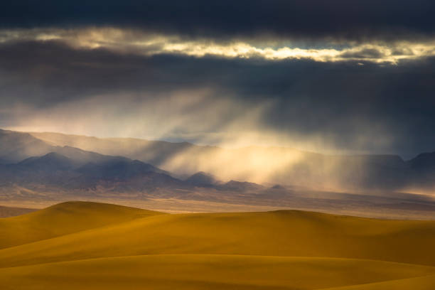 Sunrise and sunset are always amazing to see in souther Mongolia. This is the place called Gobi sand dunes, located southern side of Mongolia.